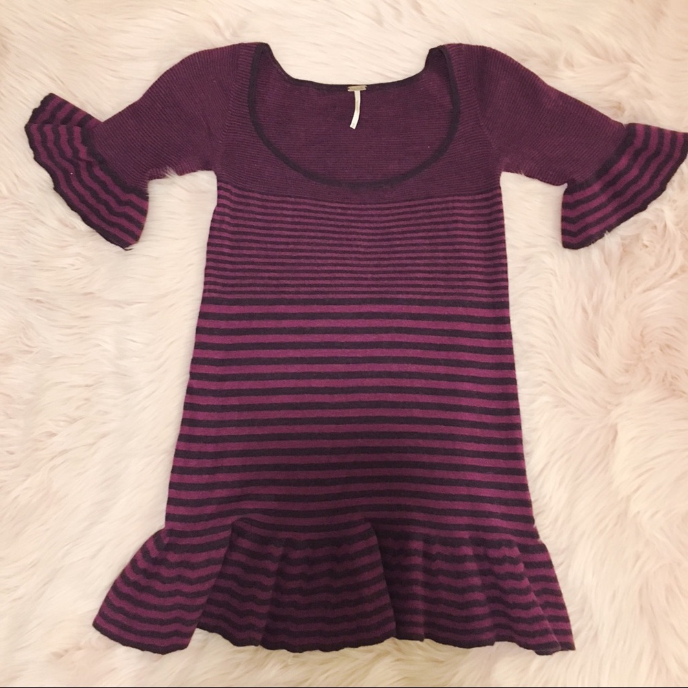 donated! 🚫 Free People striped sweater dress
